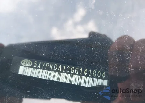 2016 Kia Sorento 2.0T Sxl z USA, uszkodzony, nr VIN 5XYPKDA13GG141804